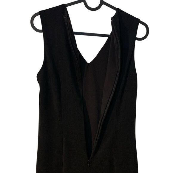 J Mclaughlin Womens Black Dominique Faux Suede Sleeveless Sheath Dress XS Party - Picture 8 of 8